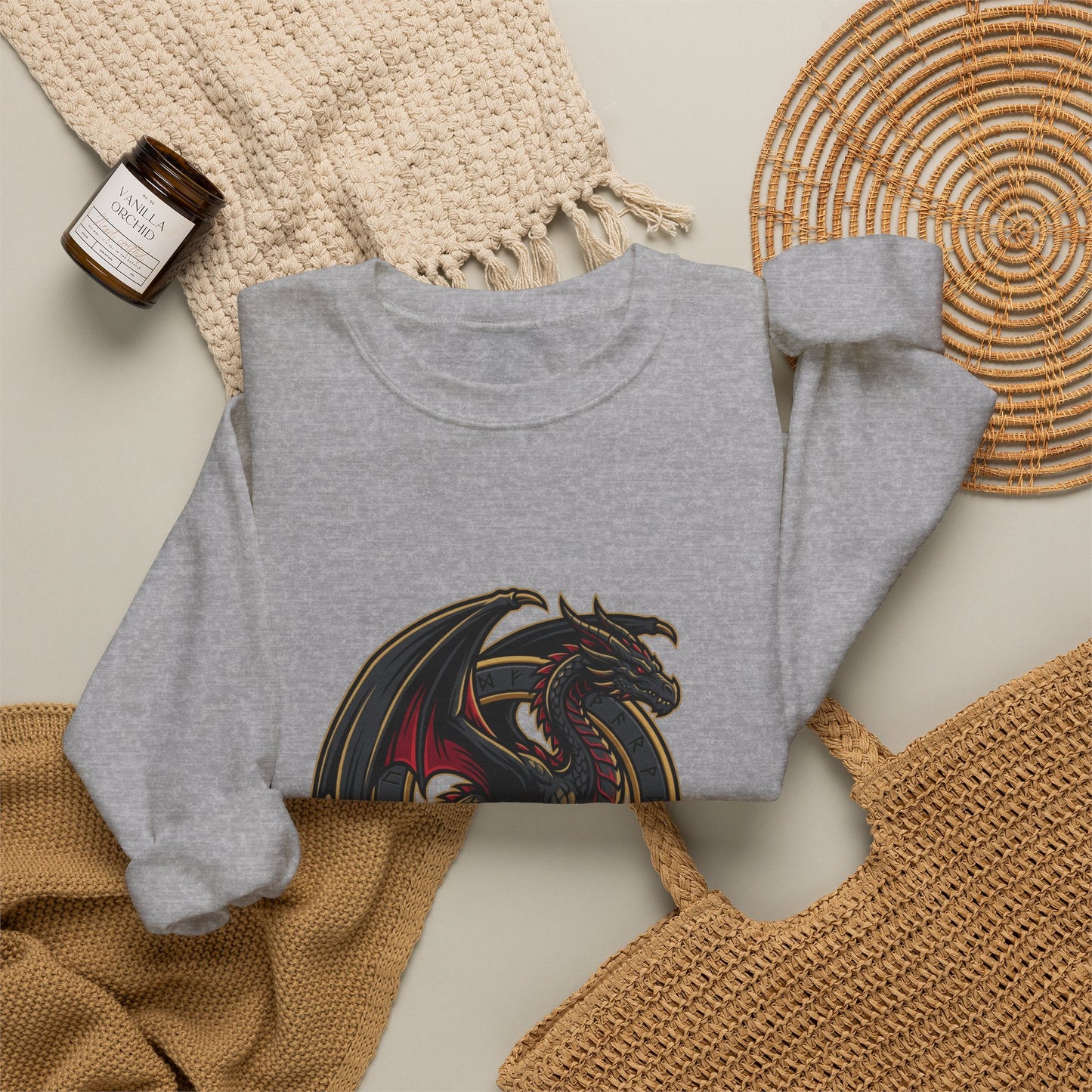 Dragonborn Sweatshirt | dragon, fantasy art, mythical creature